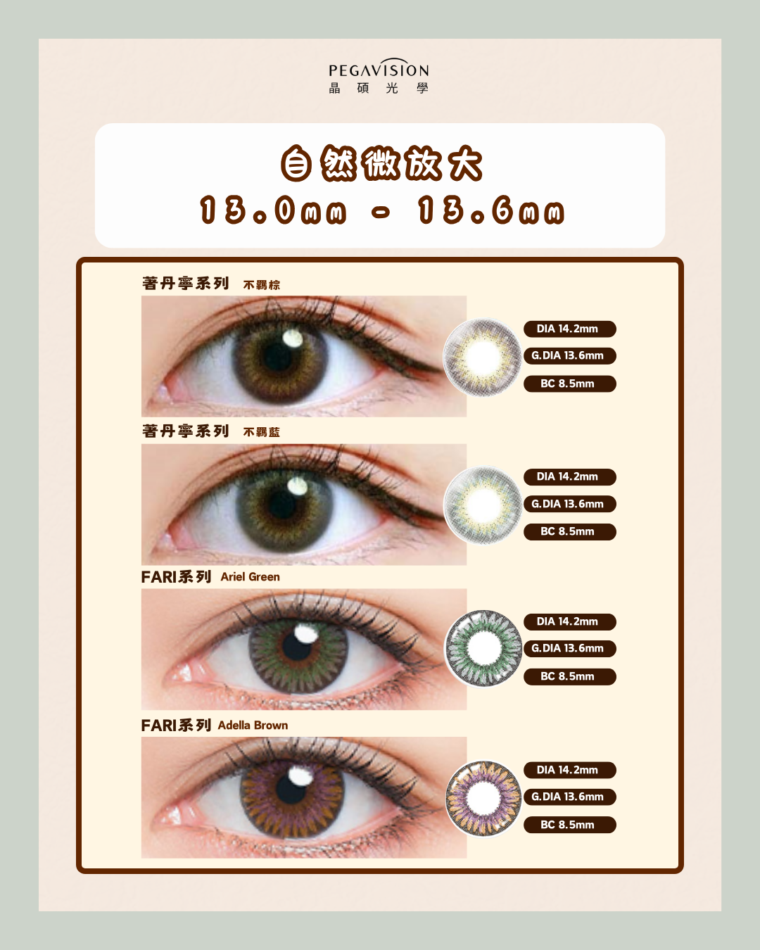 不同著色直徑ColorCon推介3