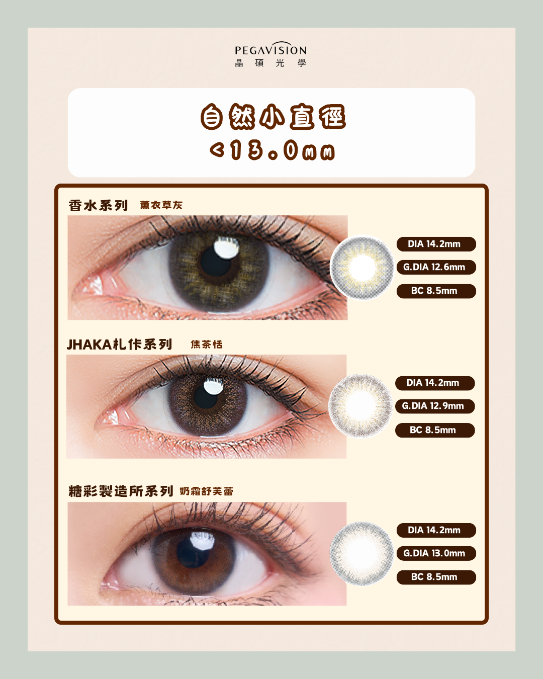 不同著色直徑ColorCon推介4